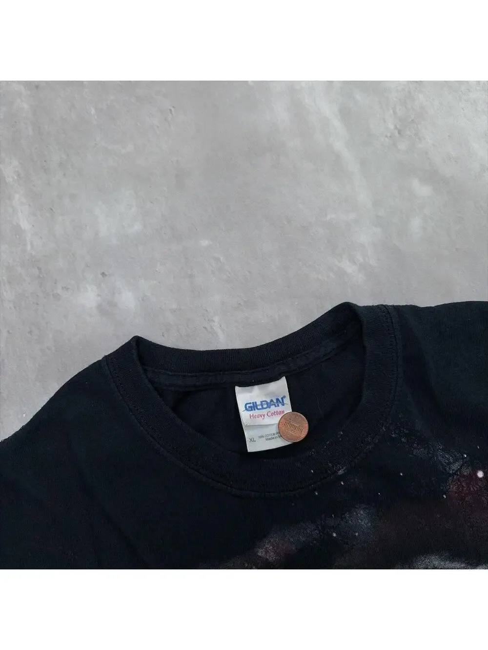 Y2K Black Wolf Grunge Gothic Nature Skater T-Shirt